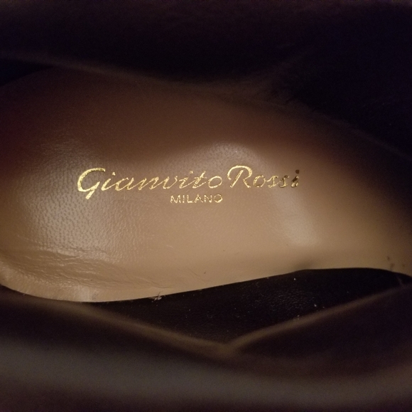 Gianvito Rossi Camoscio Brown Suede Front Zip Boot - Picture 3 of 7